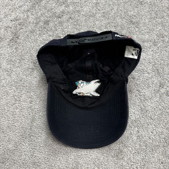 Vintage 90s San Jose Sharks NHL Snapback Hat Cap Unisex Navy Pacific Bell Promo - Picture 2 of 13